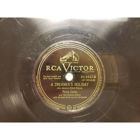 78RPM The Meadows of Heaven - A Dreamer's Holiday - Perry Como (R171) - Picture 3 of 4